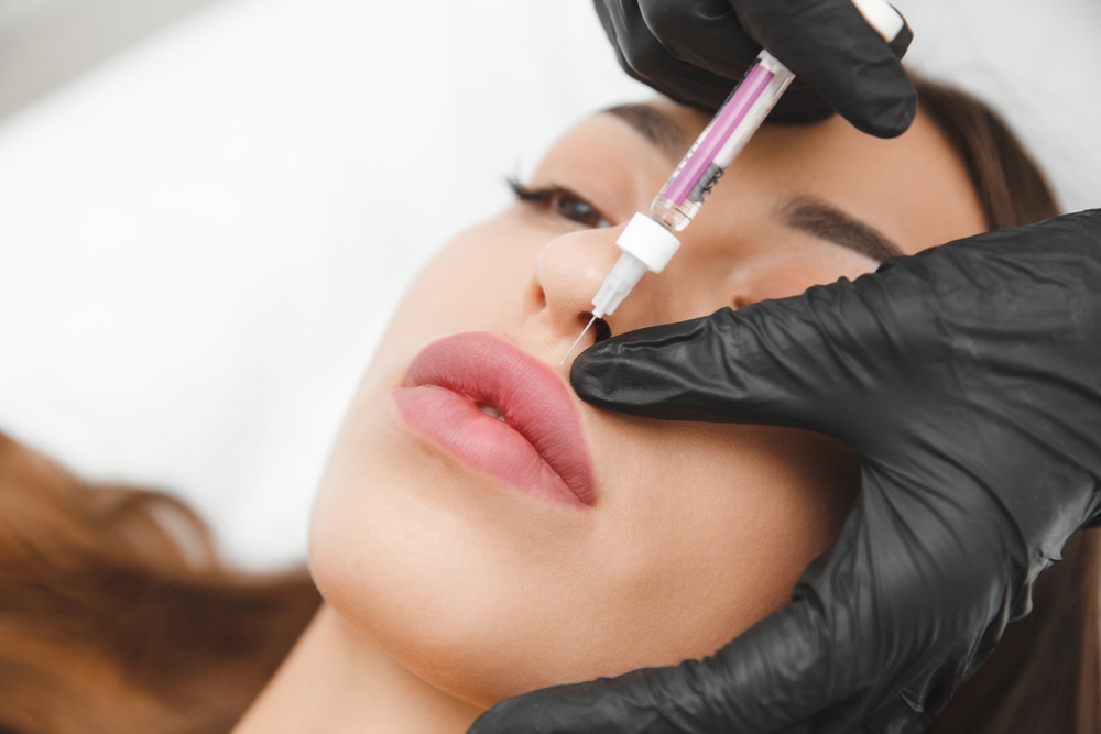 Professional facial aesthetics treatment for refreshed facial contours